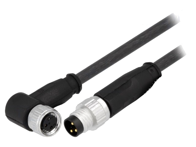 Kabel: voor sensoren/ automaten; M8-M8; mannelijk; vrouwelijk Kabel: voor sensoren/ automaten; M8-M8; mannelijk; vrouwelijk